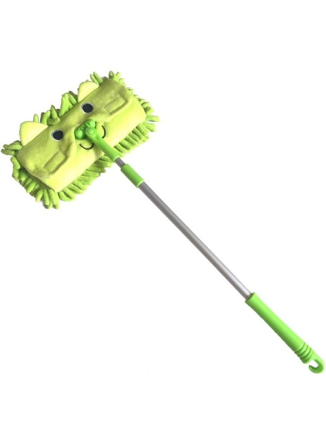 Xifando Mini Microfiber Chenille Cartoon Flat Dust Mop for Children, Detachable, 360 degree rotation, Extension-type - Image 1